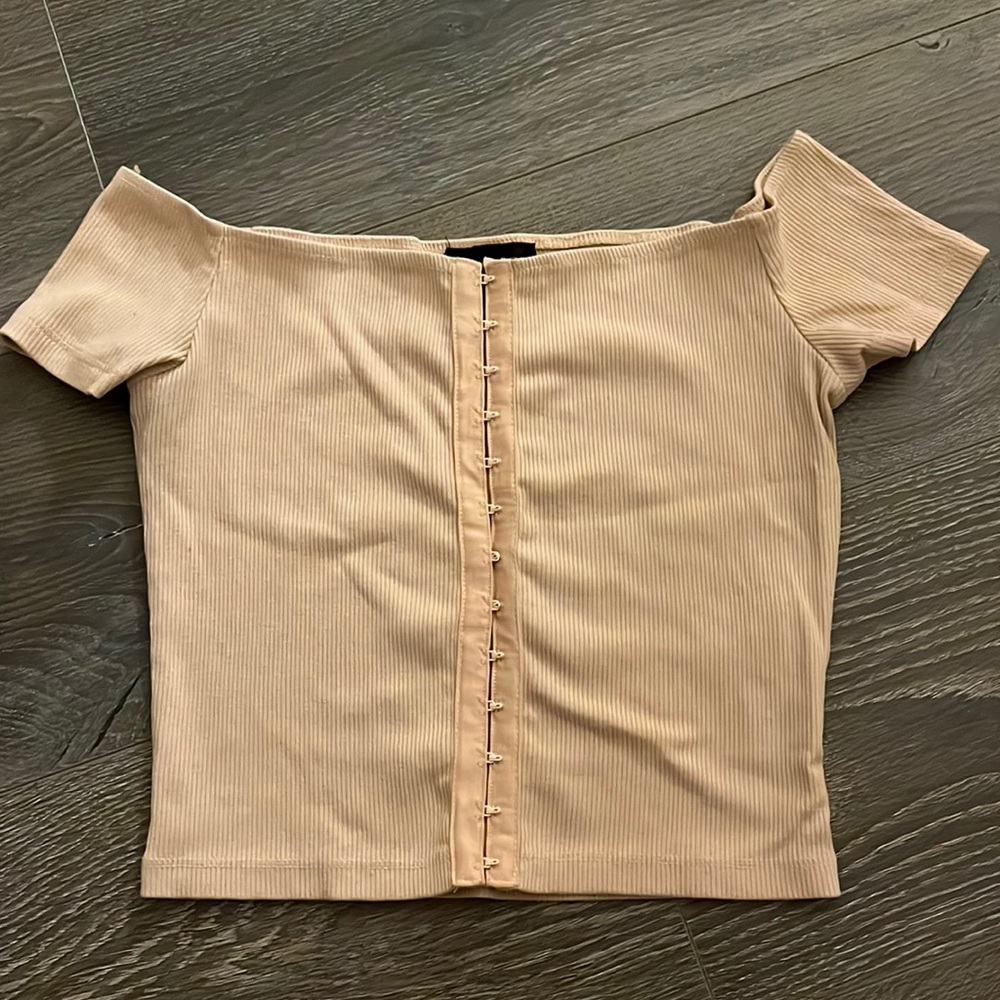 Topshop hooked crop top